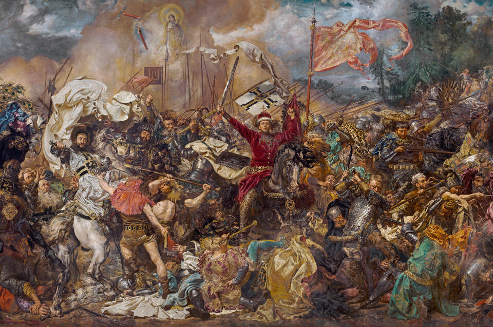Fragment obrazu Jana Matejki „Bitwa pod Grunwaldem” z 1878 r. / autor: Wikipedia/Domena publiczna