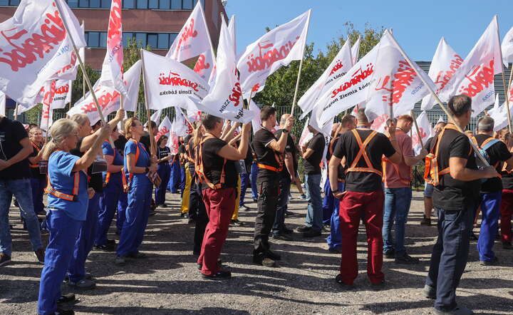 Protest pracowników / autor: PAP