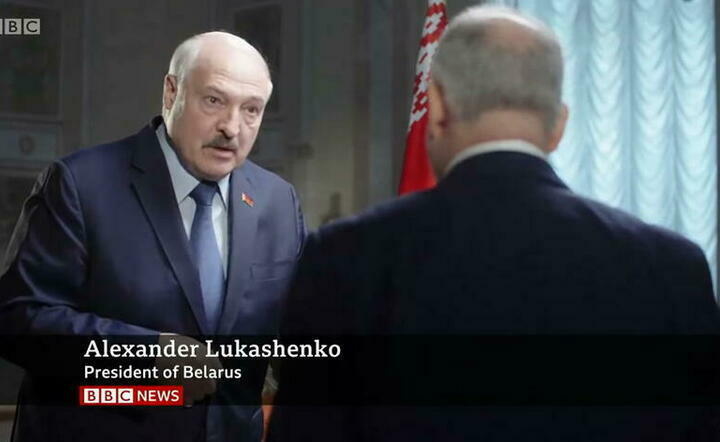 przywódca Białorusi Alaksandr Łukaszenka / autor: screenshot YT BBC