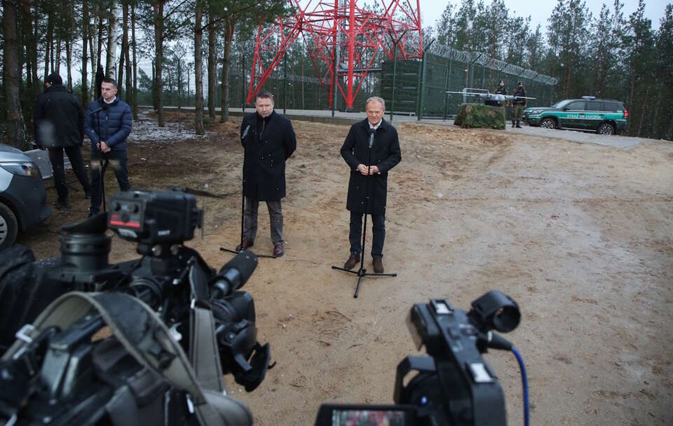 Tusk i Kierwiński pojechali na wschodnią granicę