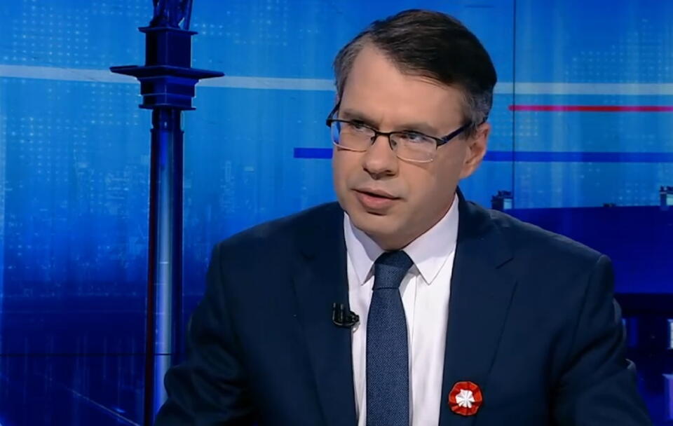Michał Karnowski / autor: screenshot/TVP Info
