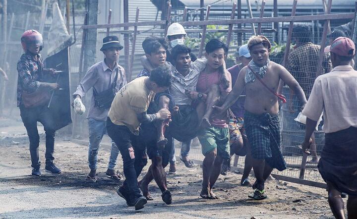 zamieszki w Birmie / autor: TVP Info