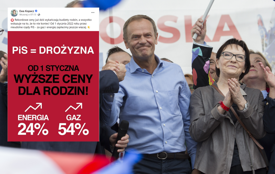 Donald Tusk i Ewa Kopacz na marszu "Polska w Europie" zorganizowanym przez Koalicję Europejską / autor: Fratria