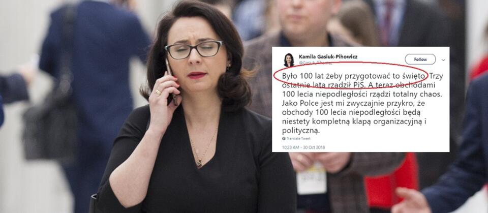 Kamila Gasiuk-Pihowicz (.Nowoczesna) / autor: Fratria/Andrzej Wiktor; Twitter/Kamila Gasiuk-Pihowicz