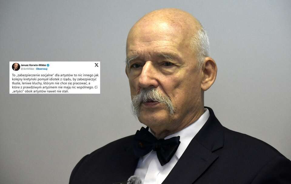 Korwin-Mikke bez ogródek o artystach z dopłatami! "Leniwe..."