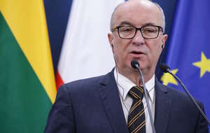 Włodzimierz Czarzasty podczas konferencji prasowej w Sejmie / autor: PAP/Tomasz Gzell