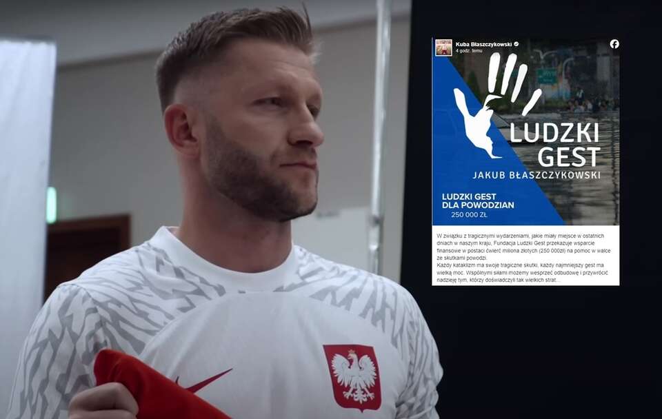 autor: screenshot YouTube Łączy nas Piłka/Facebook Jakub Błaszczykowski