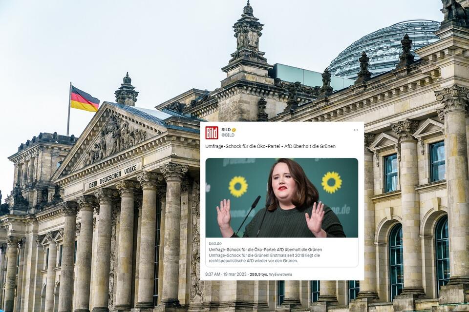 W tle Bundestag / autor: Fratria; Twitter/BILD