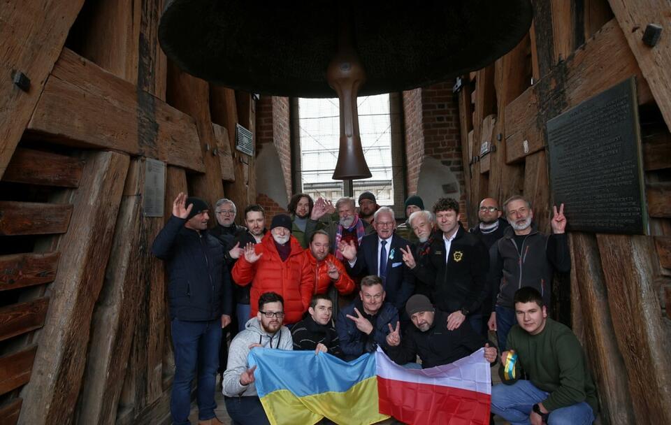 Wyjątkowy wyraz solidarności z Ukrainą. Zabił dzwon Zygmunt / autor: PAP/Łukasz Gągulski