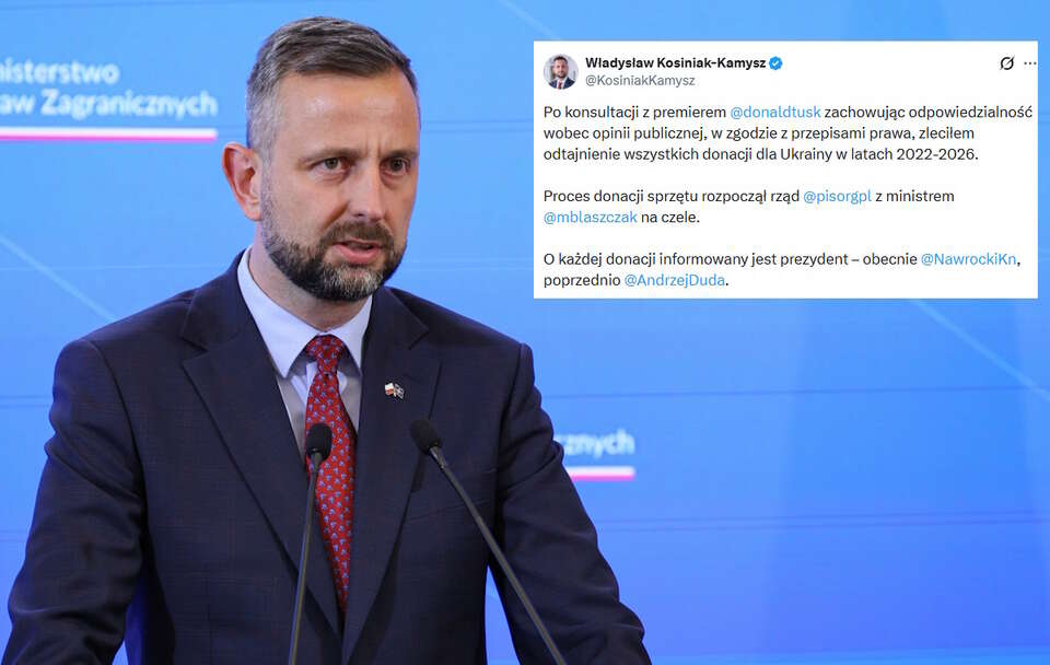 Serio!? Kosiniak umył ręce ws. Patriotów. Zasłonił się Tuskiem