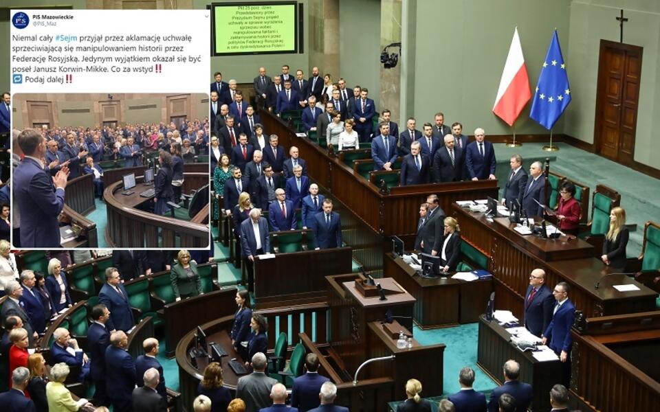 Sejm / autor: PAP/Rafał Guz/Twitter/@PiS_Maz