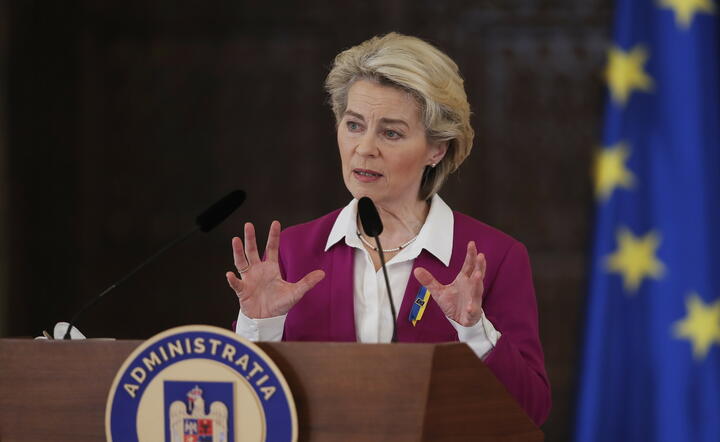 Przewodnicząca Komisji Europejskiej Ursula von der Leyen / autor: PAP/EPA/ROBERT GHEMENT
