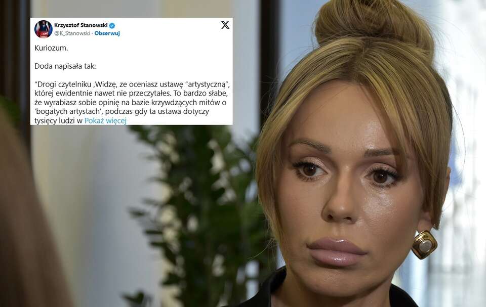 Spięcie Stanowskiego i Dody! Poszło o artystów