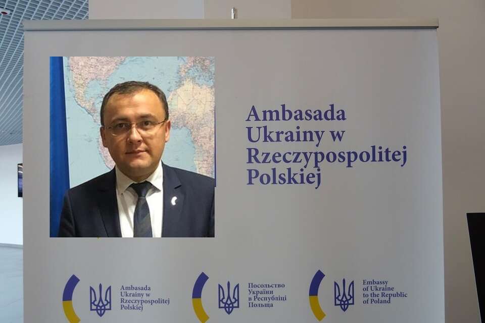 Ambasada Ukrainy w Polsce, Wasyl Bodnar / autor: Fratria/By Biuro Rzecznika Prasowego Ministerstwo Spraw Zagranicznych - https://web.archive.org/web/20200224105829/https://www.gov.pl/web/dyplomacja/wiceminister-marcin-przydacz-z-wizyta-na-ukrainie, CC BY 3.0, https://creativecommons.org/licenses/by/3.0/