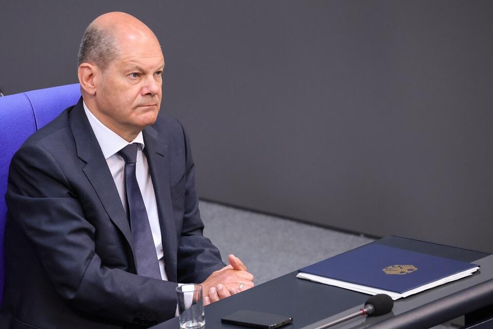 Kanclerz Niemiec Olaf Scholz / autor: PAP/EPA