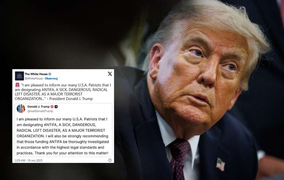 Prezydent USA Donald Trump / autor: PAP/EPA/SAMUEL CORUM / POOL, X/The White House