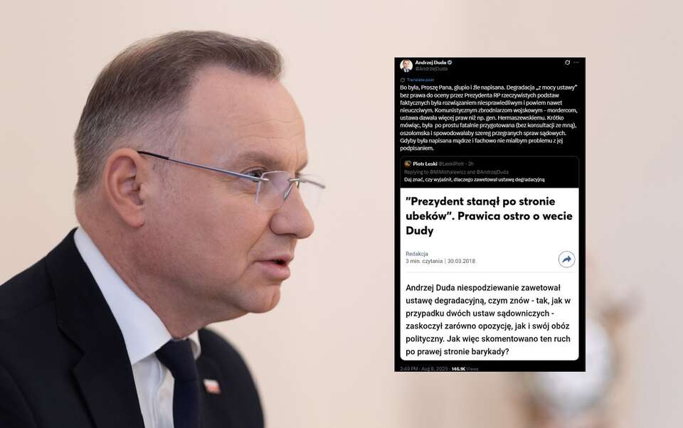 Andrzej Duda, były prezydent RP / autor: Fratria 
