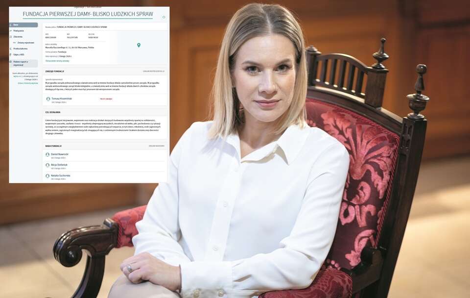Marta Nawrocka / autor: Fratria/screenshot rejestr.io