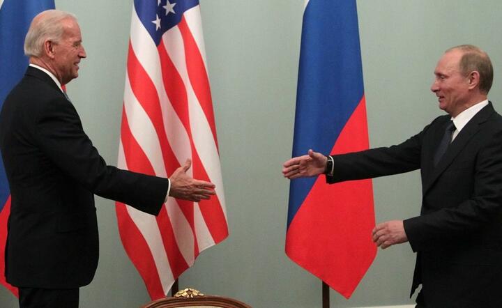 prezydent USA Joe Biden i prezydent Rosji Władimir Putin / autor: TVP Info