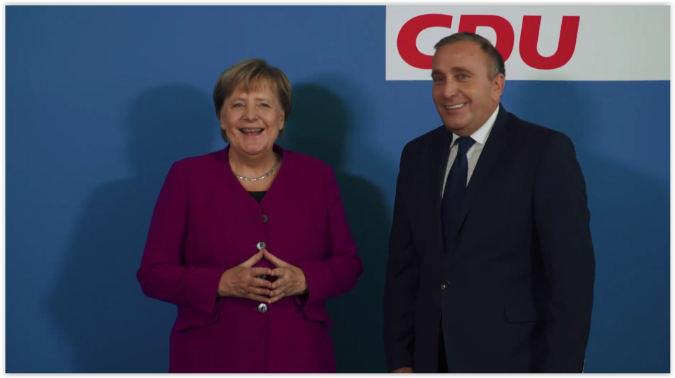 Angela Merkel (CDU) and Grzegorz Schetyna (PO)