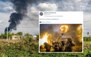 Wojna na Ukrainie/Zdjęcie Grzędzińskiego / autor: Fratria/Twitter