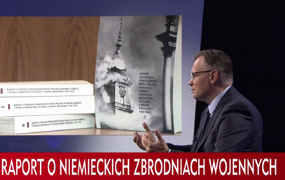 Poseł Arkadiusz Mularczyk w programie Strefa Starcia / autor: TVP Info