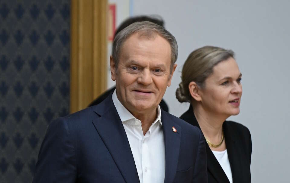 Donald Tusk, Barbara Nowacka / autor: PAP/Marcin Obara