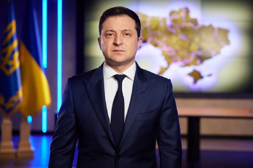 Prezydent Ukrainy Wolodymyr Zełenski w odezwie do narodu / autor: president.gov.ua