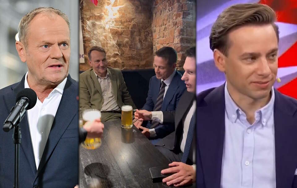 Donald Tusk i Krzysztof Bosak tak komentowali piwo u Mentzena / autor: PAP/Andrzej Jackowski, X/Radosław Sikorski, YouTube/Kanał Zero