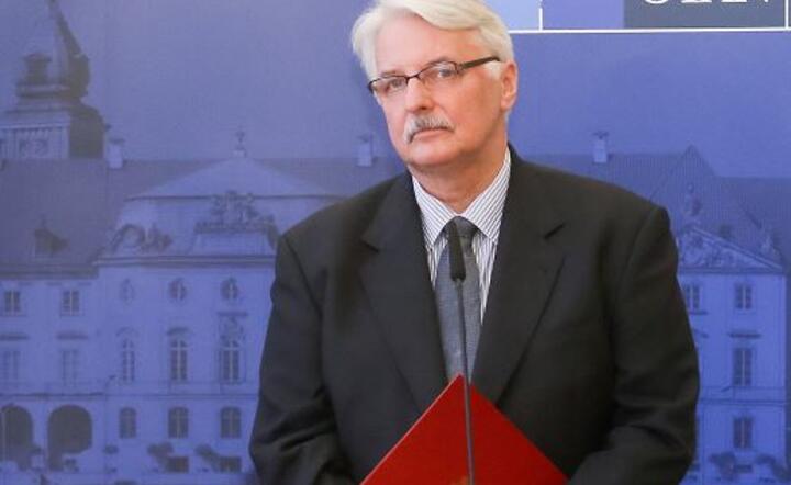 Minister Spraw Zagranicznych Witold Waszczykowski, fot. PAP/PAWEŁ SUPERNAK