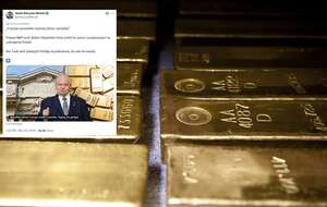 Złoto NBP. W miniaturze - wpis Jacka Saryusz-Wolskiego / autor: Narodowy Bank Polski/Flickr