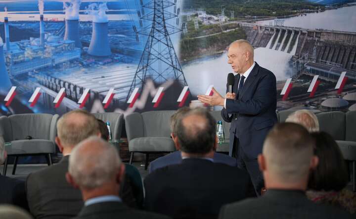 Poseł Jacek Sasin podczas debaty "Model energetyki dla niskich cen energii w Polsce" / autor: materiały prasowe X @pisorgpl