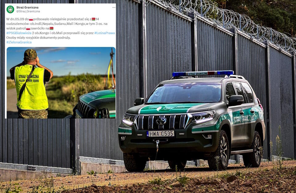 Zdjęcie ilustracyjne  / autor: screenshot Twitter @Straz_Graniczna