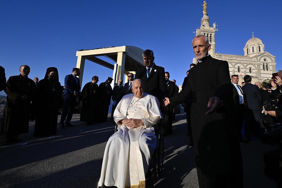 papież Franciszek w Marsylii, wrzesień 2023 r. / autor: PAP/EPA/ALESSANDRO DI MEO