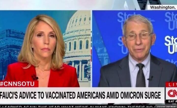 dr Anthony Fauci w telewizji CNN / autor: kevin waterbury/Tt