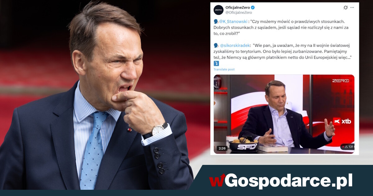 Minister Sikorski napluł Polakom w twarz? "Zyskaliśmy na II wojnie światowej"