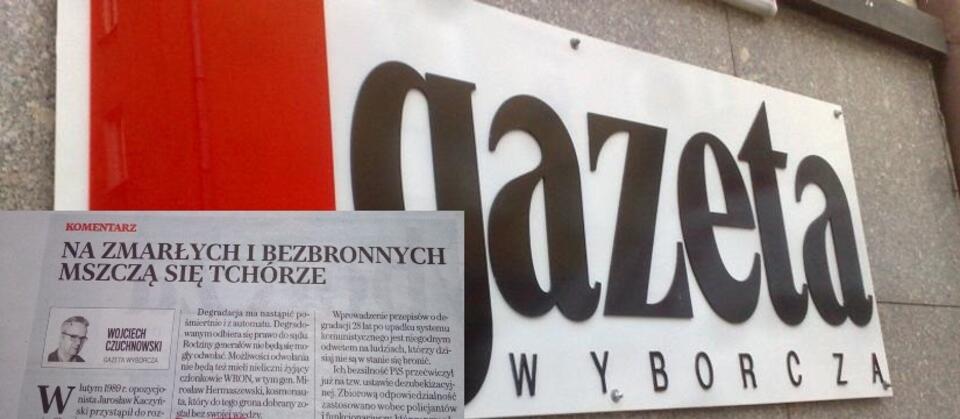 "Gazeta Wyborcza" / autor: wPolityce.pl