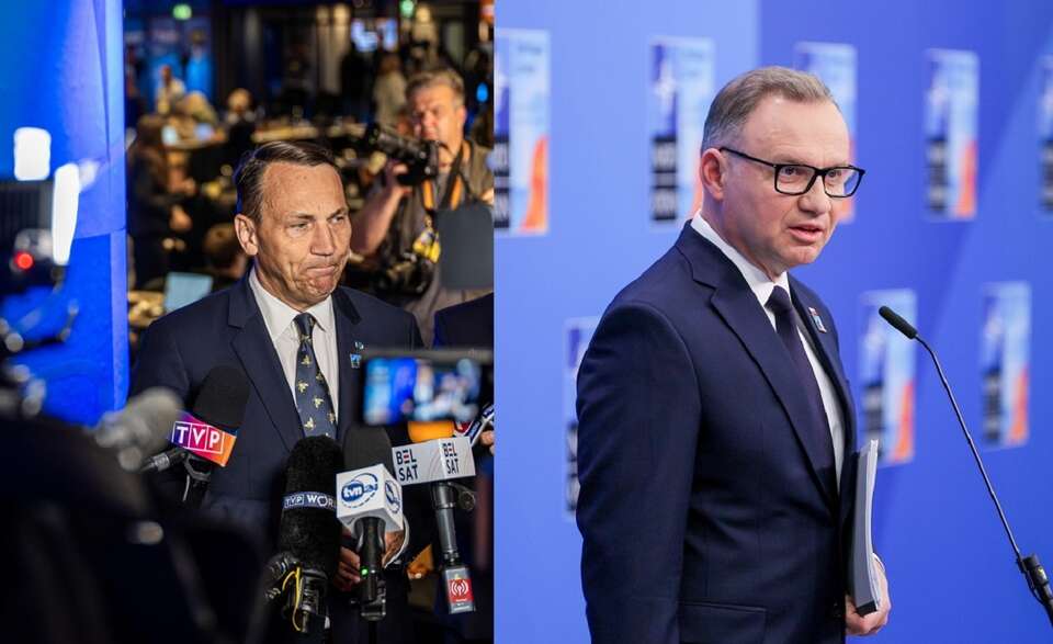 Radosław Sikorski/Andrzej Duda / autor: PAP/EPA/FRANK DE ROO/PAP/Paweł Supernak