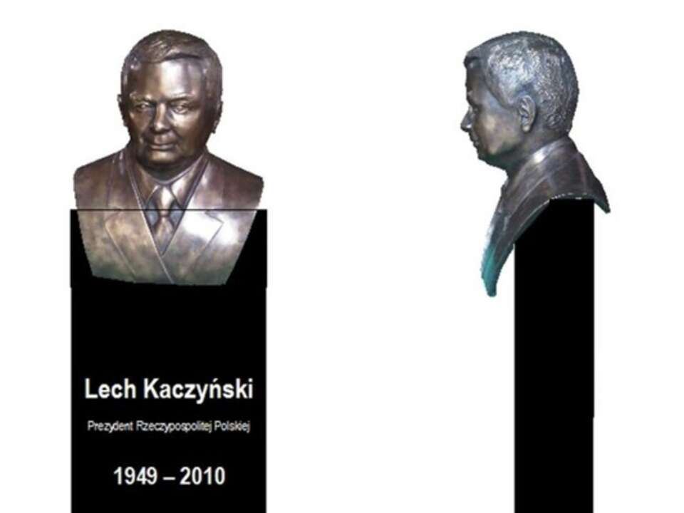 Projekt popiersia śp. Lecha Kaczyńskiego w Wołominie