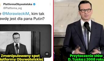 "Manipulacje pisane cyrylicą" - opozycja sięga po fejki