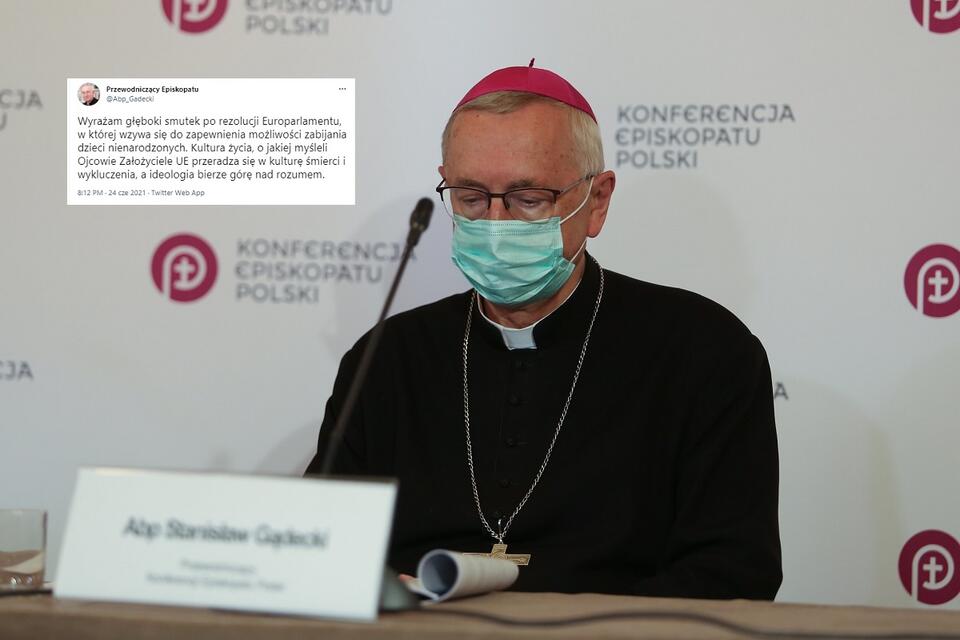 Abp Stanisław Gądecki, metropolita poznański i przewodniczący KEP / autor: EpiskopatNews/Flickr/episkopat.pl/CC BY-NC-SA 2.0); Twitter/Przewodniczący Episkopatu
