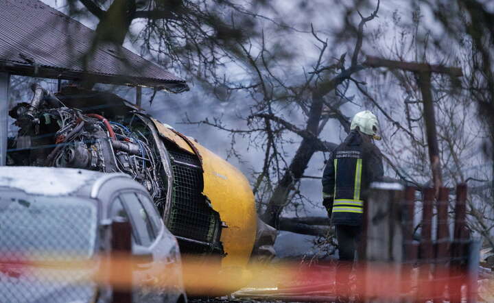 Miejsce wypadku samolotu transportowego DHL w Wilnie / autor: PAP/Valdemar Doveiko