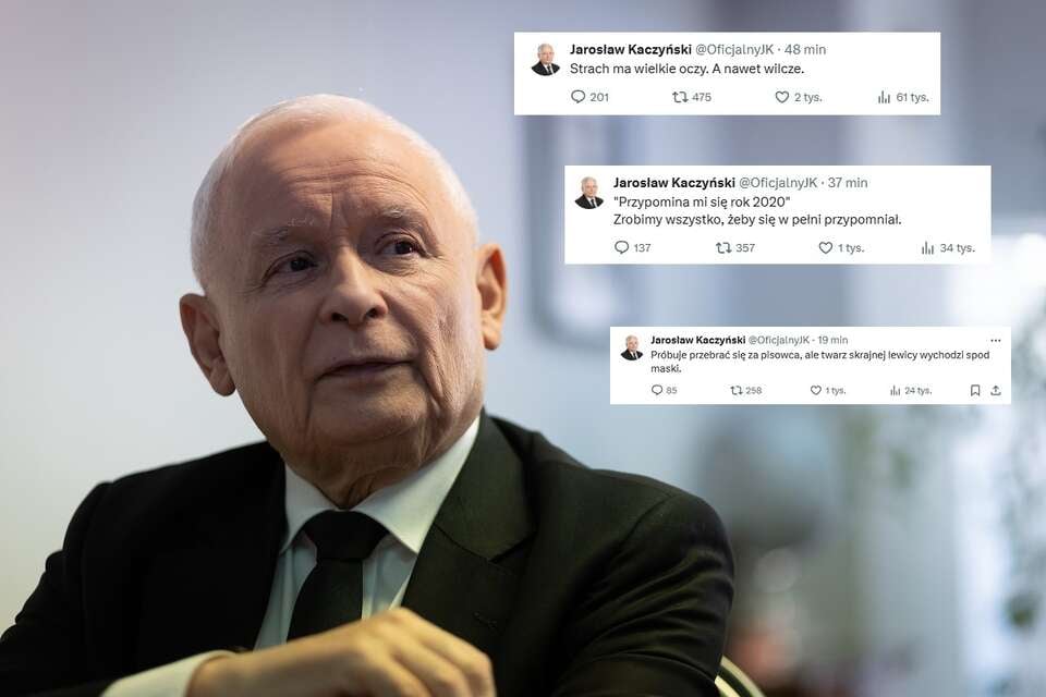 Prezes PiS Jarosław Kaczyński / autor: Fratria, X/@OficjalnyJK