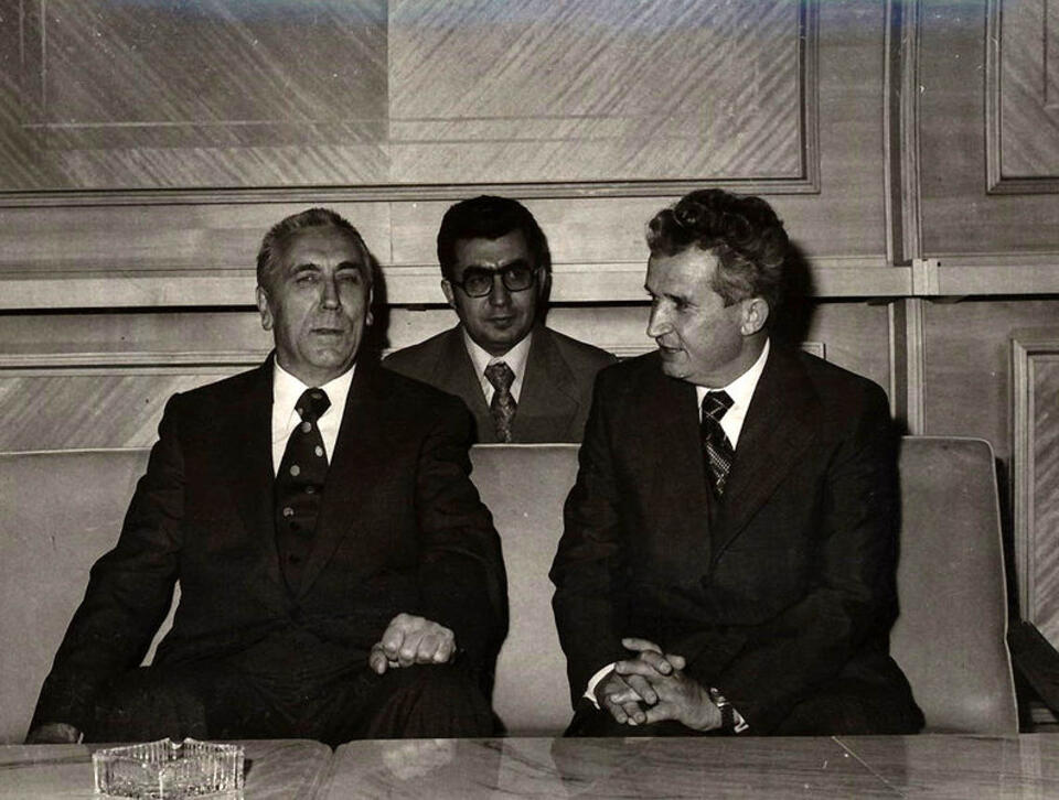 Edward Gierek i Nicolae Ceauşescu w 1976 r. Fot. Wikipedia
