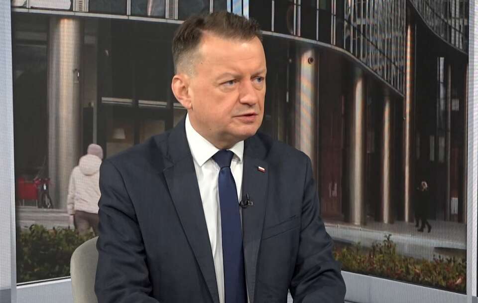 Szef klubu PiS, były minister obrony narodowej Mariusz Błaszczak w programie "Rozmowa Wikły" / autor: Telewizja wPolsce24