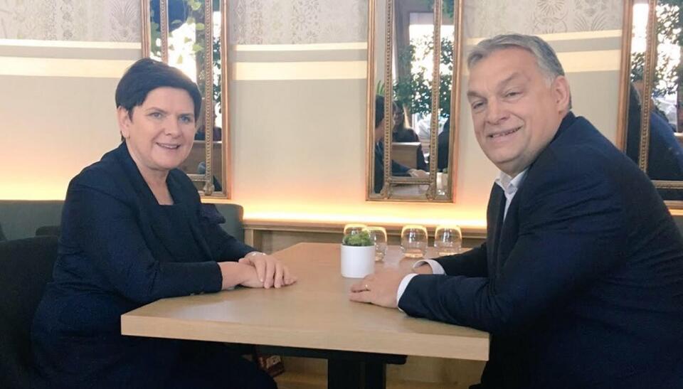 Wicepremier Beata Szydło i szef węgierskiego rządu Viktor Orban / autor: Twitter/Beata Szydło