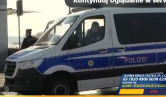 Niemiecka "Polizei" na polskim proteście. "Piecza nad Polakami"