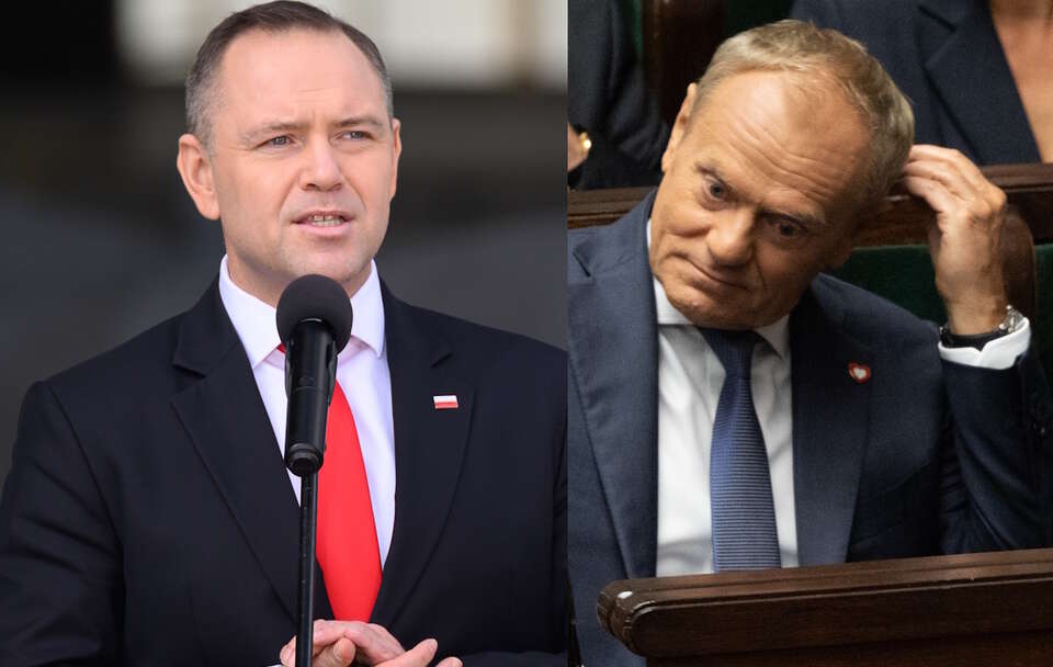Karol Nawrocki, Donald Tusk / autor: Fratria/PAP/Jakub Kaczmarczyk