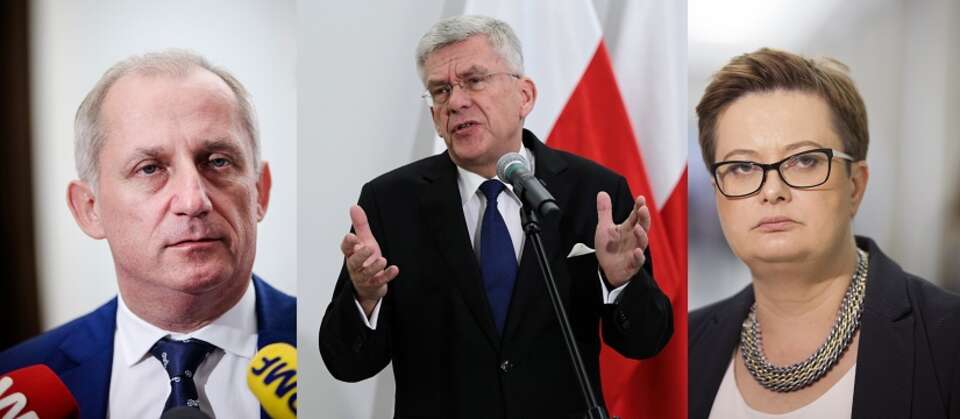 Sławomir Neumann (PO), Stanisław Karczewski (PiS), Katarzyna Lubnauer (.N) / autor: Fratria; PAP/Tomasz Gzell; Fratria