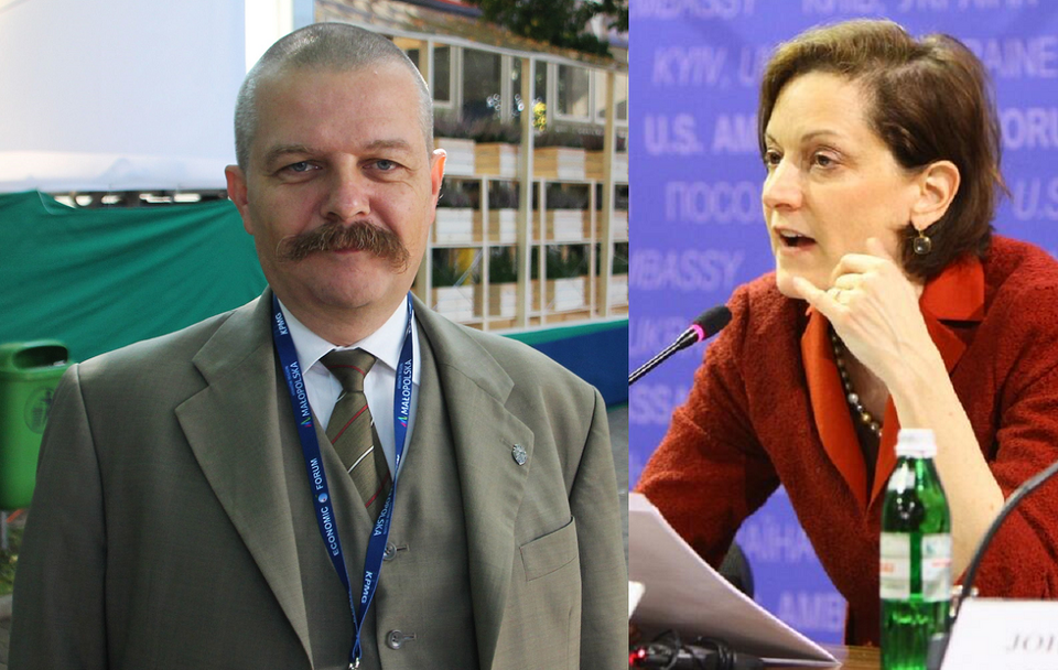 Prof. Przemysław Żurawski vel Grajewski/Anne Applebaum / autor: Fratria/Flickr/U.S. Embassy Kyiv Ukraine/Public domain